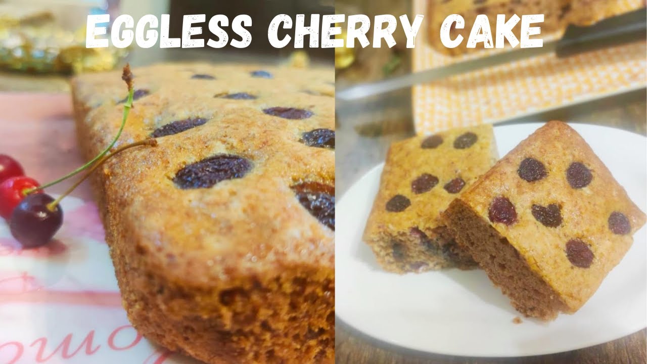 EGGLESS CHERRY CAKE RECIPE | Deepali Ohri