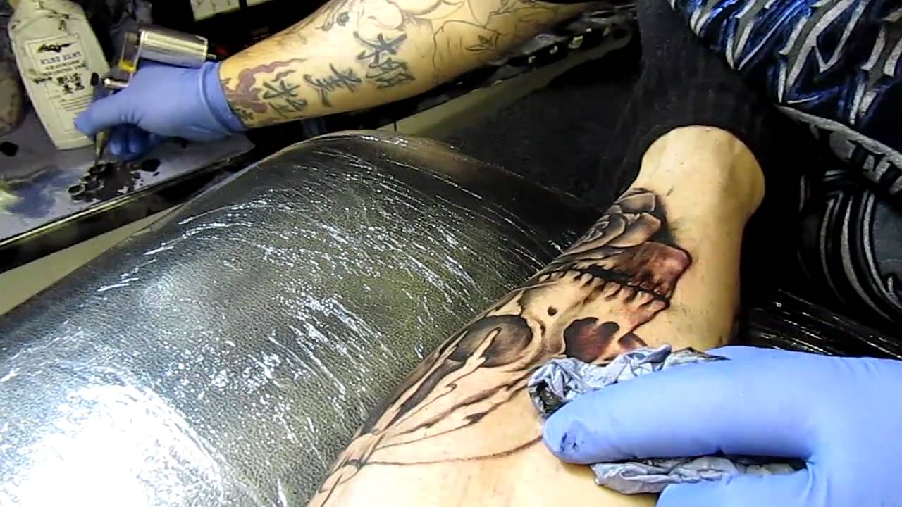 ace art tattoo (non outline skull) - YouTube