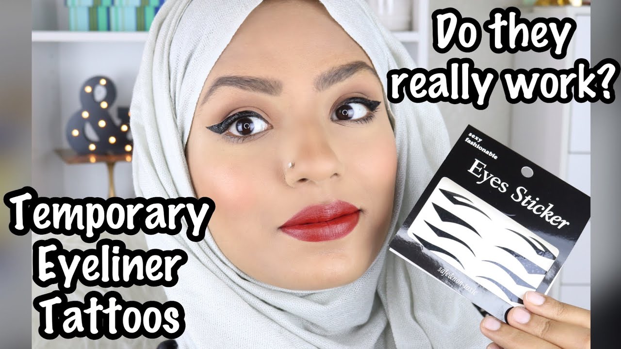 FIRST IMPRESSIONS: EYELINER STICKER TATTOOS - YouTube