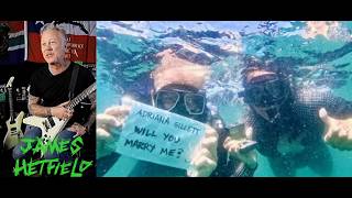 Metallica's James Hetfield proposes underwater!