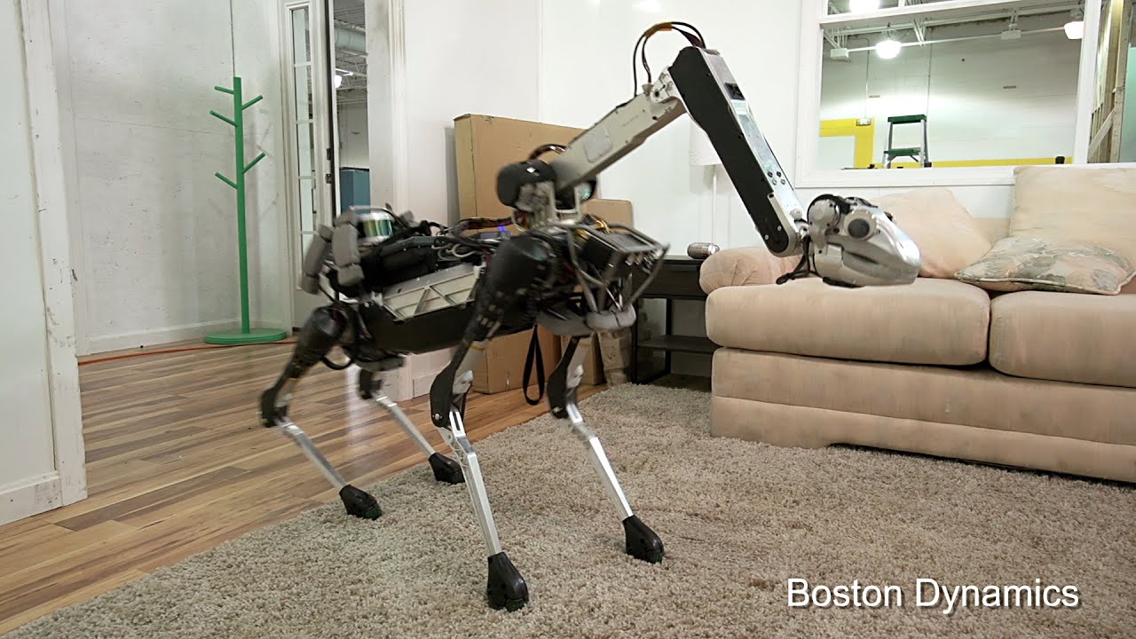 Хозяйственный и очень милый робот-собака от Boston Dynamics. Фото.