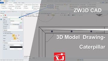 ZW3D คู่มือ สอนการใช้งาน Drawing - Dimension - Caterpillar