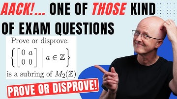 SUBRING TEST! Prove Strictly Upper Triangular Matrices Form a Subring of M2(ℤ)