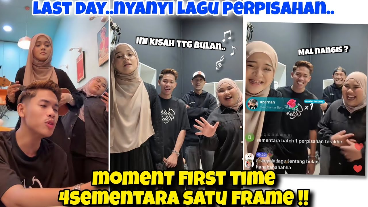 Last Day Daus Mal Aina Melur Nyayi Perpisahan ?! First Time Sementara Aiteam Satu Llve !!