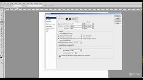 Photoshop web design workspace