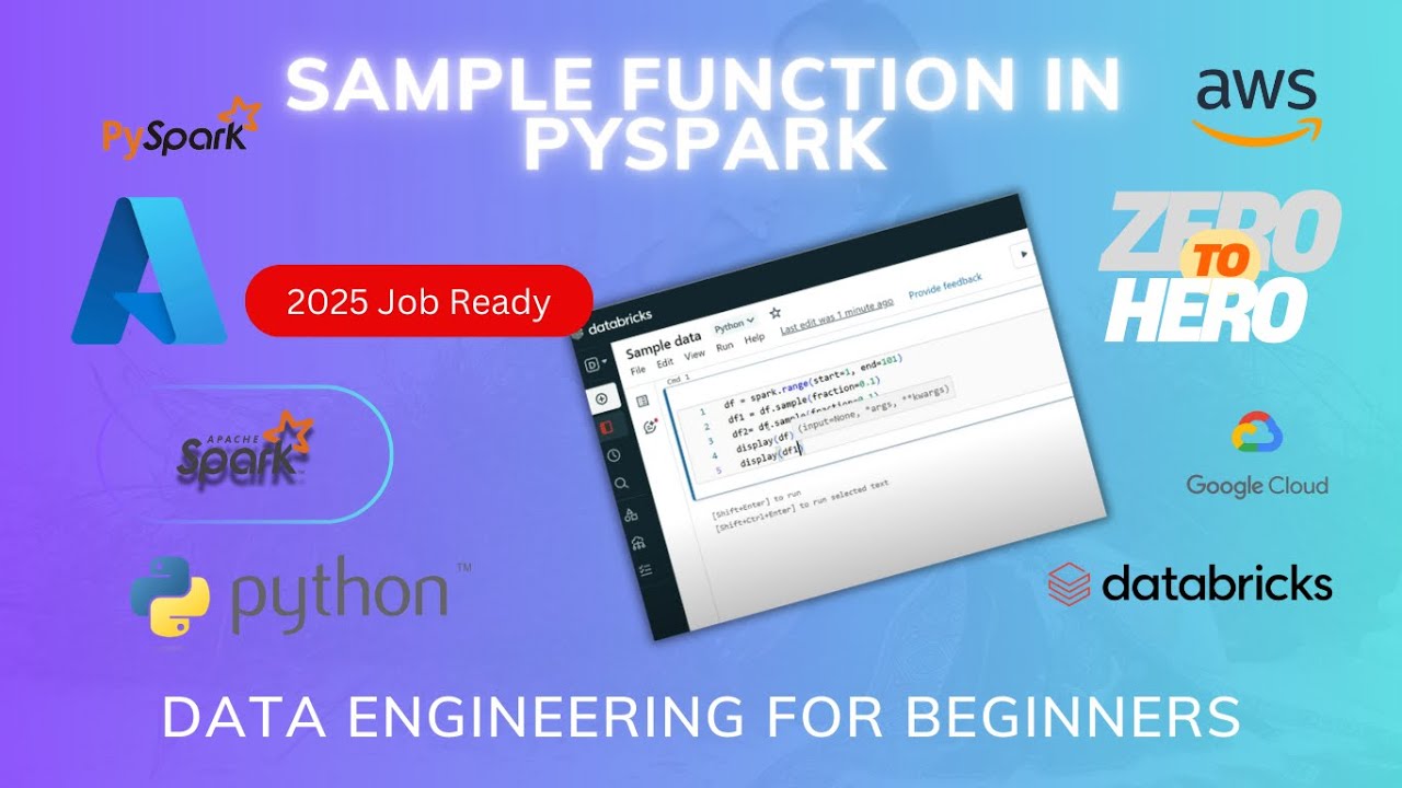 sample() function in PySpark | Azure Databricks #pyspark #spark # ...