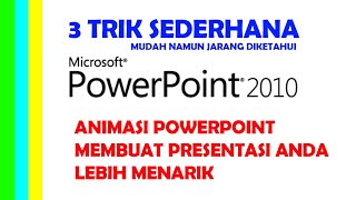 PowerPoint | 3 Trik Animasi PowerPoint Membuat Presentasi Anda Lebih Menarik. Mudah dipraktekkan. screenshot 5