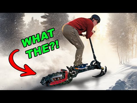 Technology Revolution: Experience the World's First Electric Snow Scooter! Tigloon S15