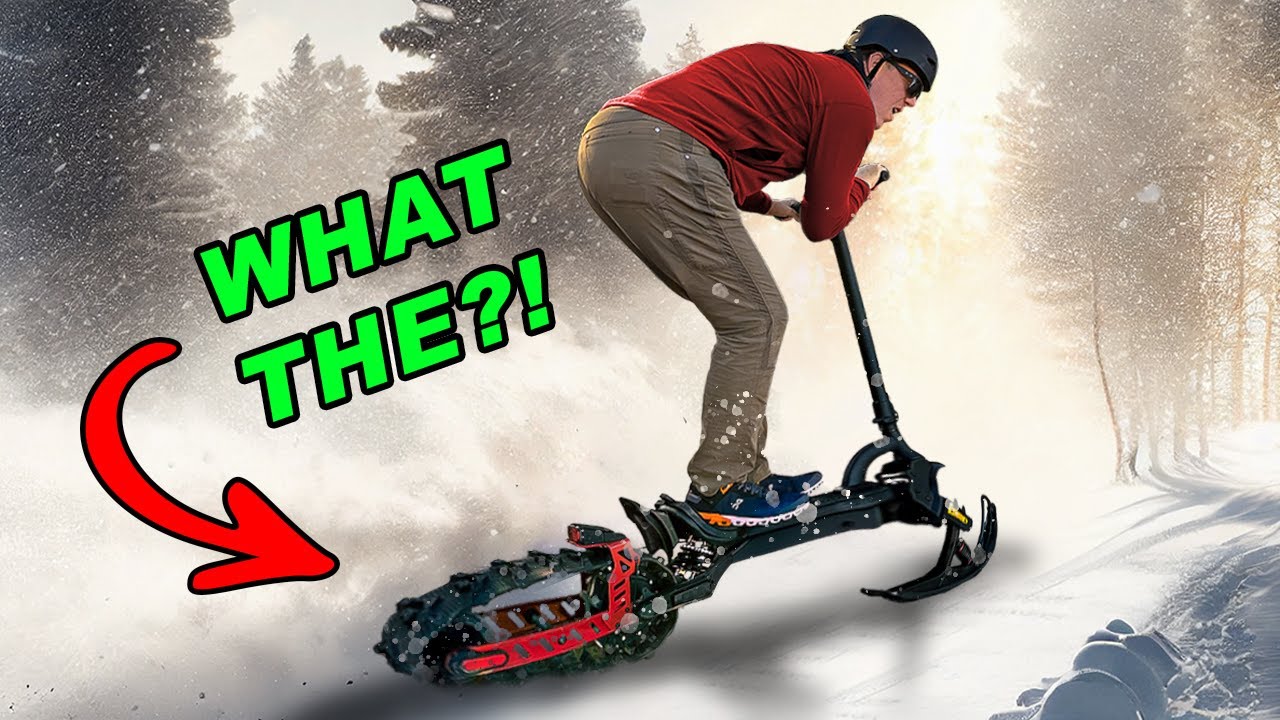 Technology Revolution: Experience the First Electric Snow Scooter! Tigloon S15 - YouTube