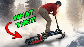 Technology Revolution: Experience the World's First Electric Snow Scooter! Tigloon S15 screenshot 5