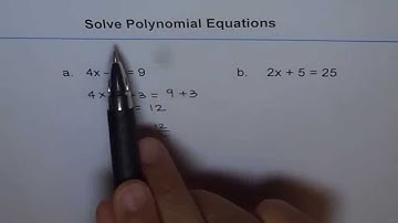 Solve Polynomial Equations Part 1 - EDEXCEL - GCSE - SAT