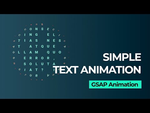 Simple Text Animation with GSAP