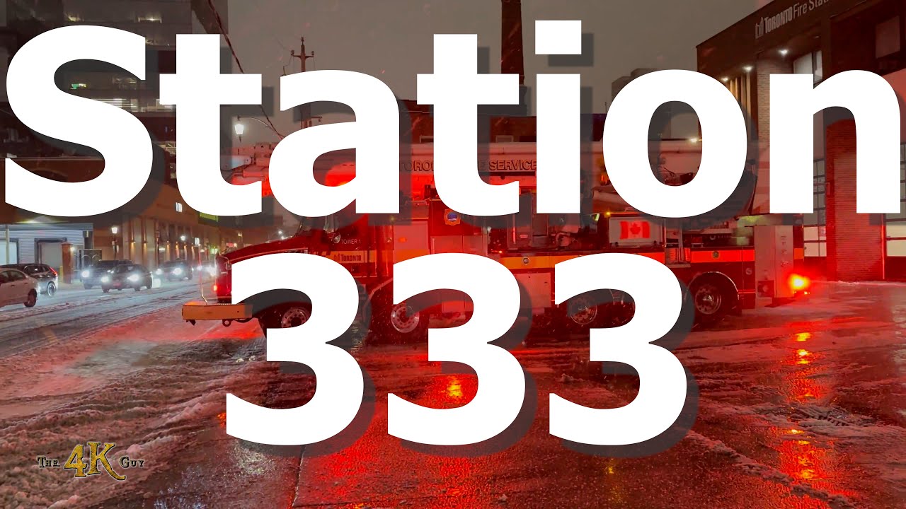 Toronto: Tower 1 and 333 responding lights & sirens to unknown call 4-1-2024