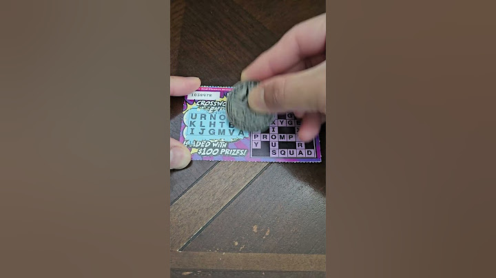 $1 California Lottery Ticket Crossword Express Scratchers Win $100 #calottery #calilottery #lottery