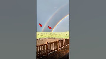 Kenapa bisa terjadi muncul 2 pelangi🌈😨#rainbow #amazing #viralshort