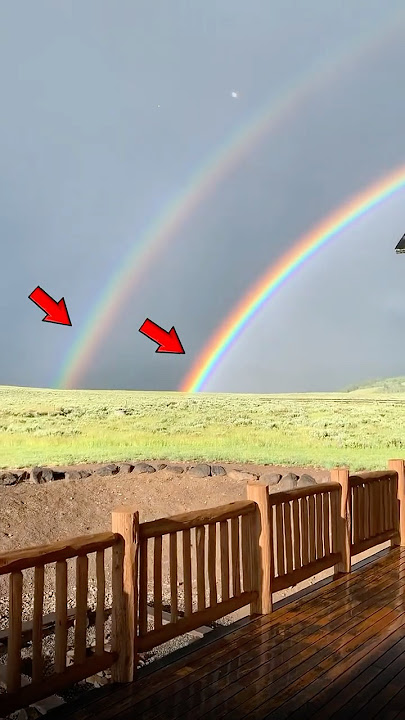 Kenapa bisa terjadi muncul 2 pelangi🌈😨#rainbow #amazing #viralshort