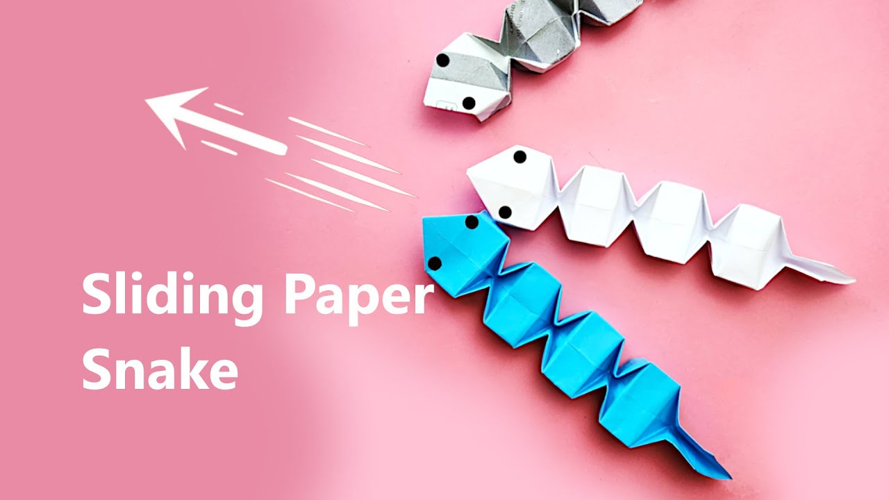 Origami Sliding Snake | Fun & Easy Moving Paper Toy