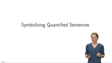 Vera Flocke: P250 Introduction to Symbolic Logic, Lecture 11.1