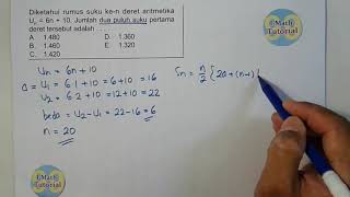 Video tutorial (imath tutorial) ini mengupas tuntas tentang cara
menyelesaikan barisan dan deret aritmetika geometri, antara lain
menentukan...