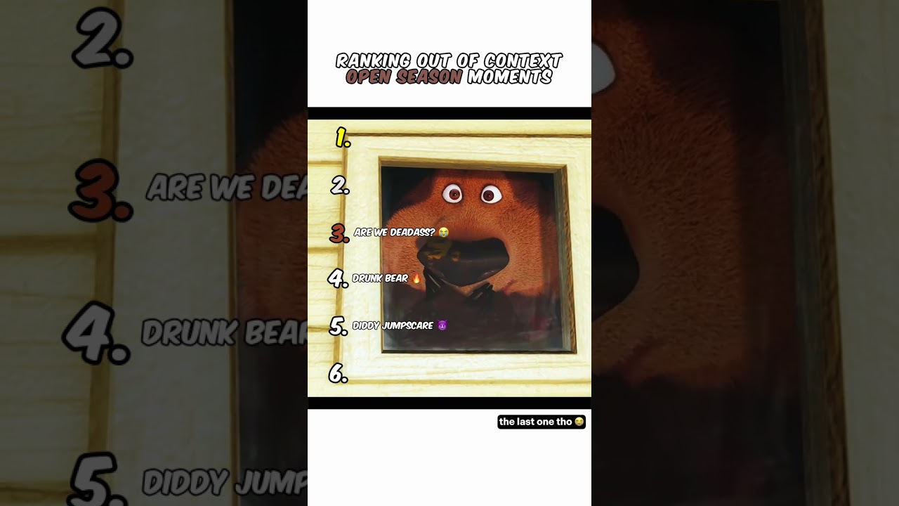 Ranking Open Season Moments 😭