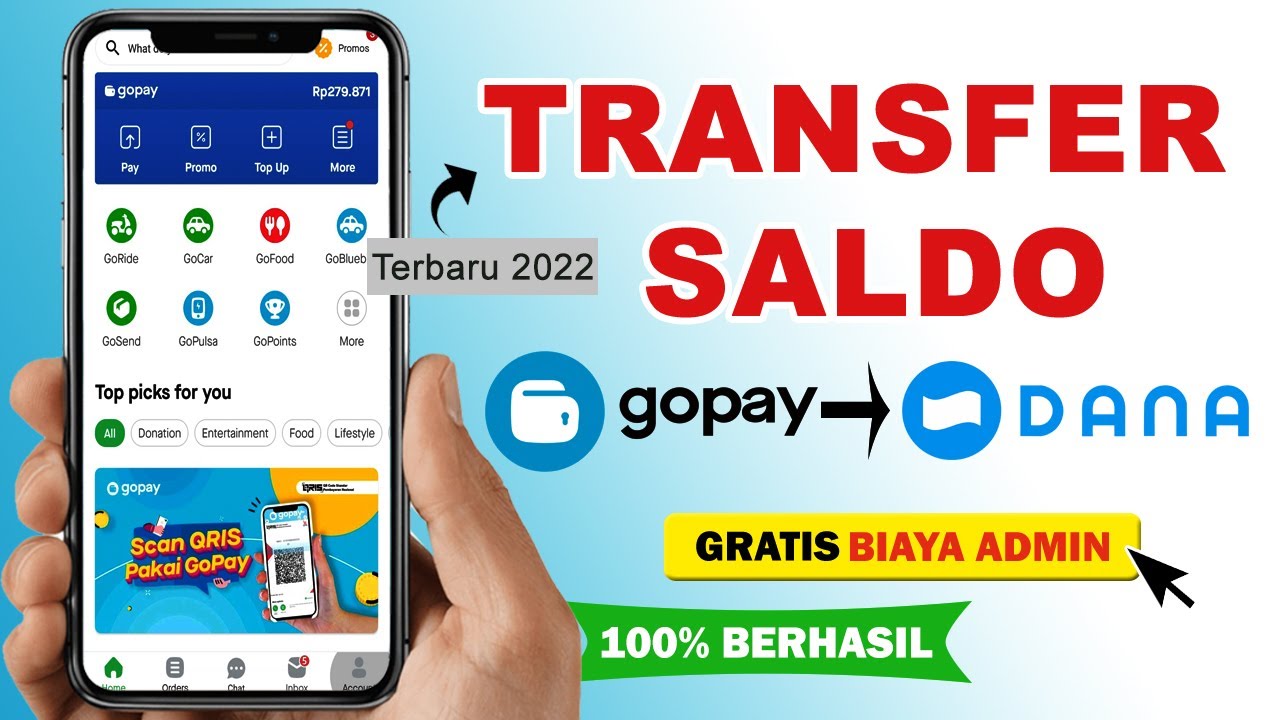 Cara Transfer Saldo Gopay Ke Dana Tanpa Biaya Admin Gratis Topup Uang