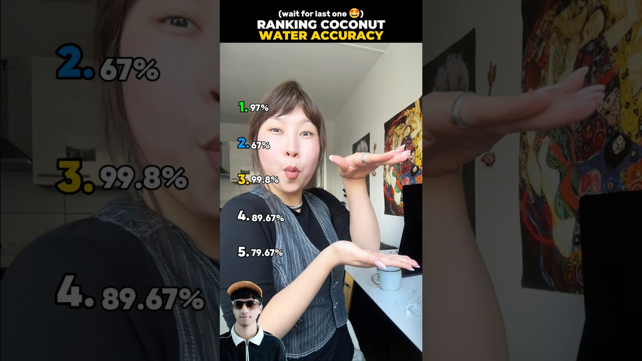 Ranking Coconut Water Accuracy 🥥...#shortsviral #funny