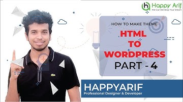 Online Live Class Advance WordPress Theme Development in Bangla Part-04 (2020)