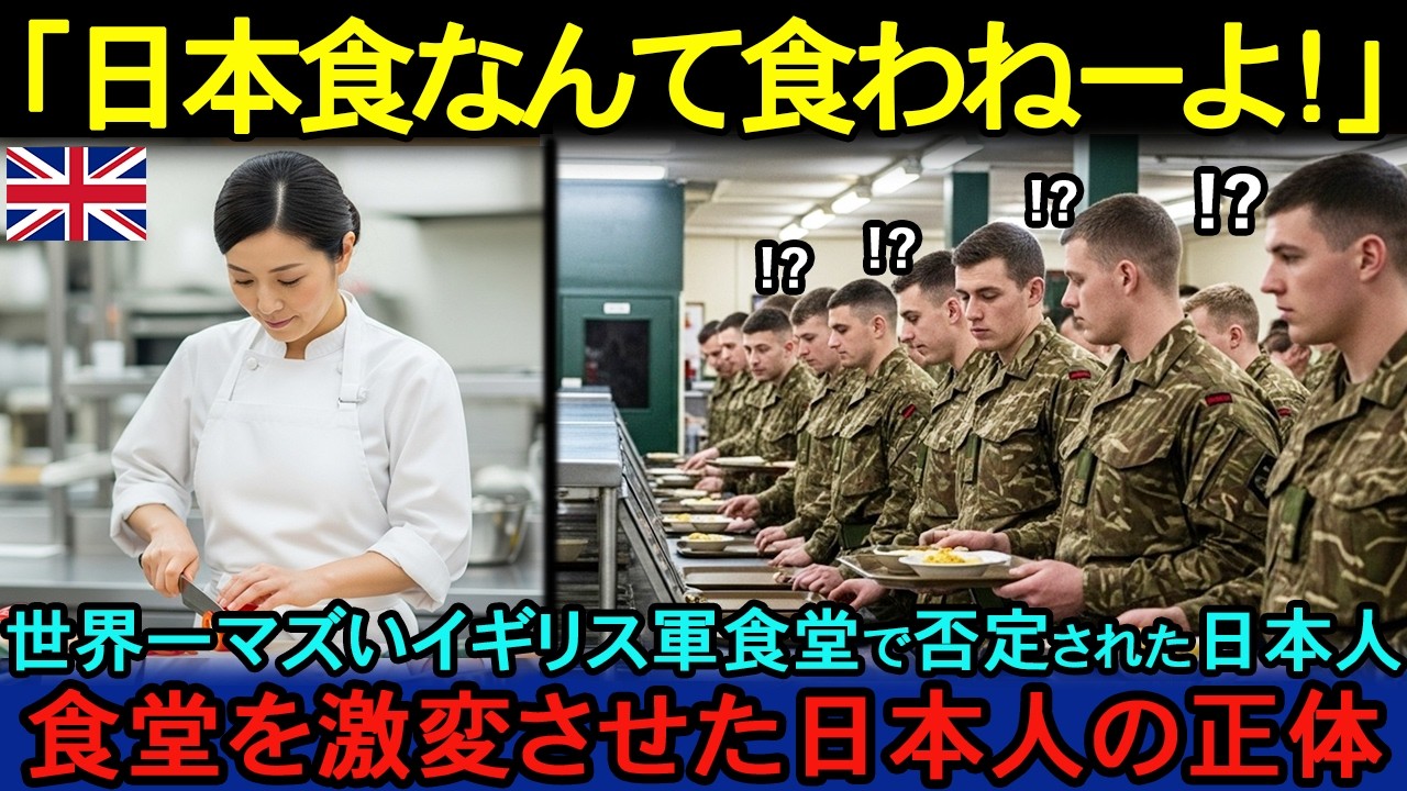 【海外の反応】「日本食？軍人をナメてんのか」世界最悪の軍食堂で全否定された女性…5日目に起きた"奇跡"と衝撃の正体