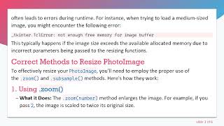 How to Resize PhotoImage in Tkinter Using .zoom and .subsample