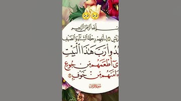 سوره قريش الشيخ ياسر الدوسري #تلاوة #اكسبلور #تلاوة_خاشعة #تلاوة_خاشعة_تلاوة_هادئة #دويتو #قرآن #مسل
