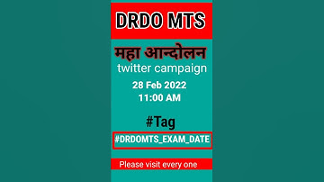 Drdo mts | drdo mts exam date | drdo exam date 2022 | today news | drdo mts update | drdo
