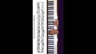 Bach Little Prelude in A minor BWV 942 Piano Tutorial SPED #shorts