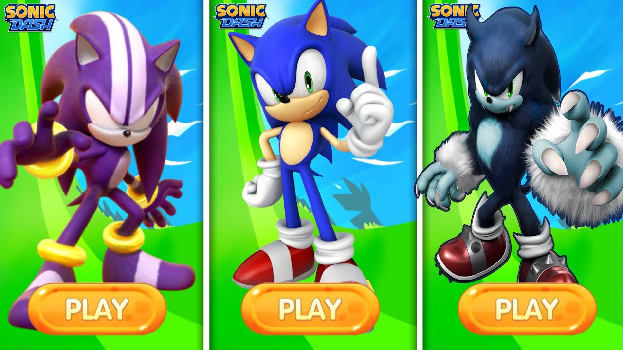 Sonic Dash - Sonic Vs Wherhog Vs Darkspine | Gameplay Sonic Vs All ...