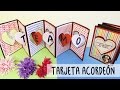 #TARJETA Acordeo?n Sencilla - Expresa tus SENTIMIENTOS