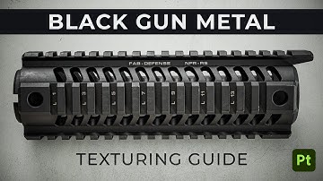 How to Make Realistic Gun Metal | Substance Painter Tutorial