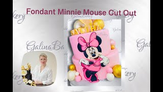 Minnie Mouse fondant cut out/Минни Маус вырезка из мастики