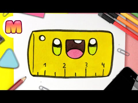 COMO DIBUJAR UTILES ESCOLARES KAWAII 