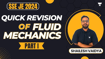 SSC JE 2024 | Fluid Mechanics Quick Revision | Part 1 | Shailesh