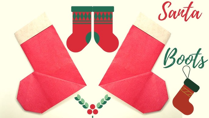 Origami Stocking / Santa Boot — Gathering Beauty