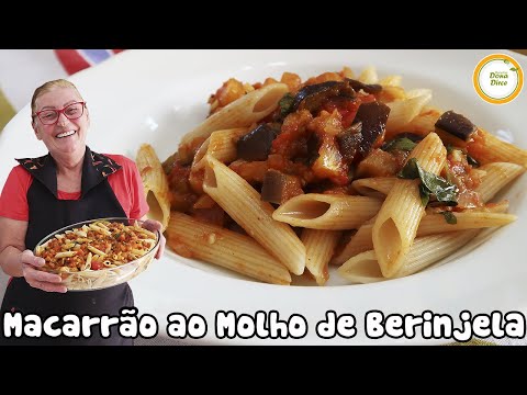 Vídeo: Macarrão Italiano Com Guisado De Berinjela
