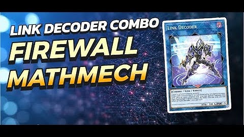 New Link Decoder Mathmech/Firewall 1 Card Combo