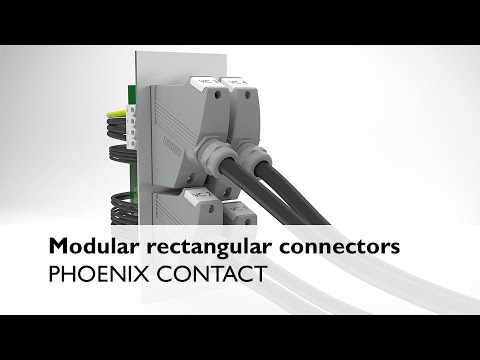 Modular rectangular connectors guarantee high flexibility in harsh conditions