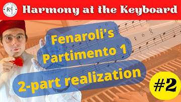 2 voices harmonization - How to harmonize a Partimento with only 2 voices!