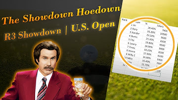 PGA DFS: Showdown Hoedown R3 | U.S. Open