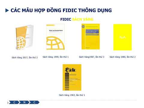 Các mẫu Hợp đồng FIDIC thông dụng