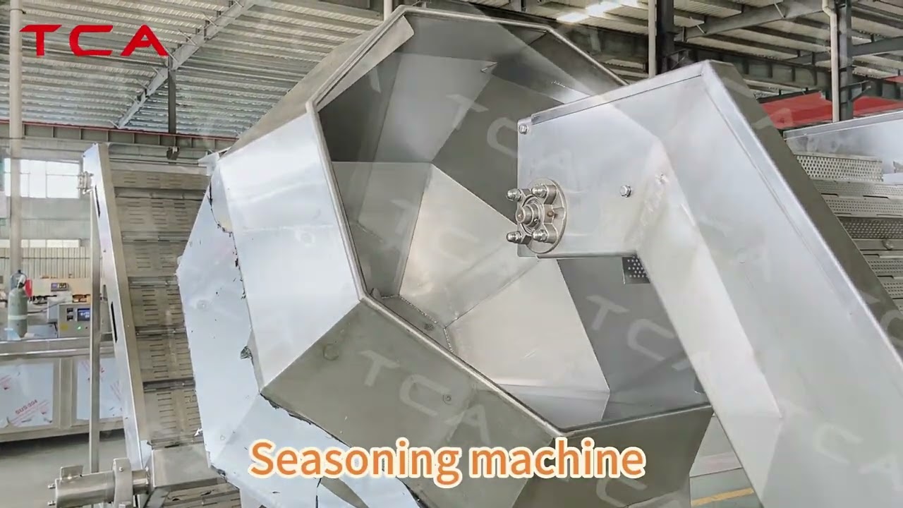 TCA 100kg/h banana chips csssava chips production line machine test for Africa client