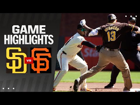 Padres vs. Giants Game Highlights (4/7/24) 