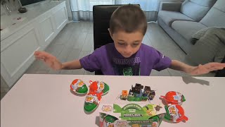 Apro i Kinder Joy con le sorprese Minecraft. #unboxing #minecraft #kinderjoy #kinder #collection