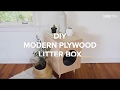 Create This DIY Modern Plywood Litter Box Create This DIY Modern Plywood Litter Box