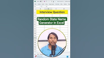 ✅ Random State Name Generator in Excel #excelhacks
